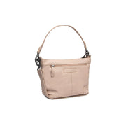 Zarita Full-Grain Leather Shoulder Bag voor Dames in Classic 100% Full-Grain Leather - Full Exterior Front Profile View | Buy Online