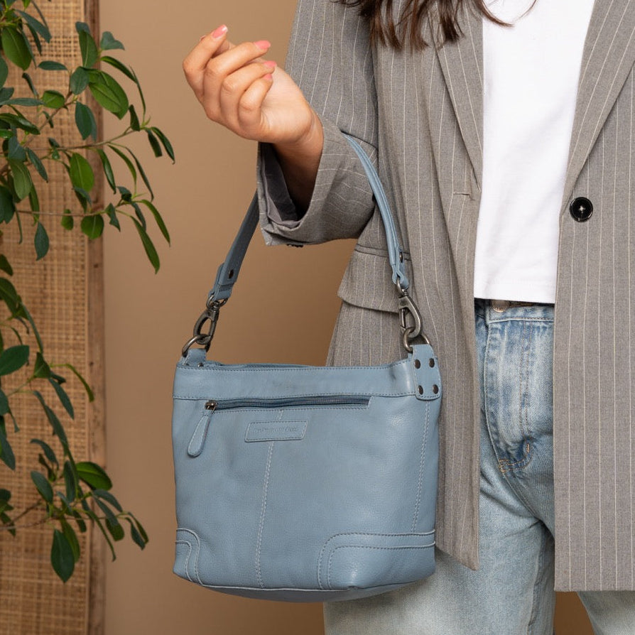 Zarita Full-Grain Leather Shoulder Bag voor Dames – alternate product view 2