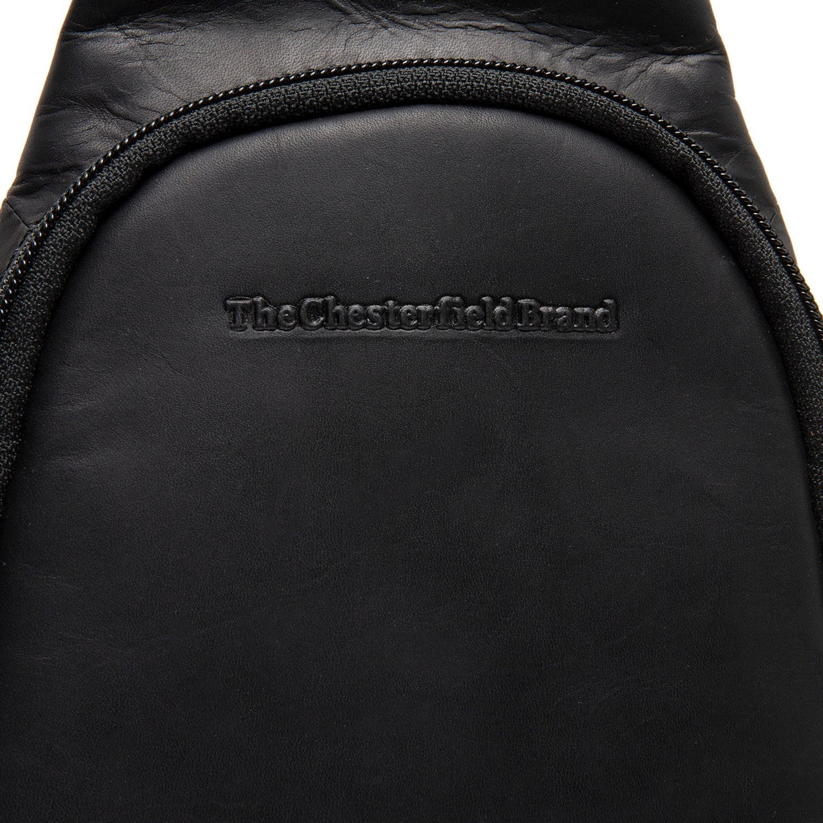 Solid Antique Brass Hardware &amp; Heavy-Duty Dual Zipper Detail on Leather Sling Bag Bowey voor Dames