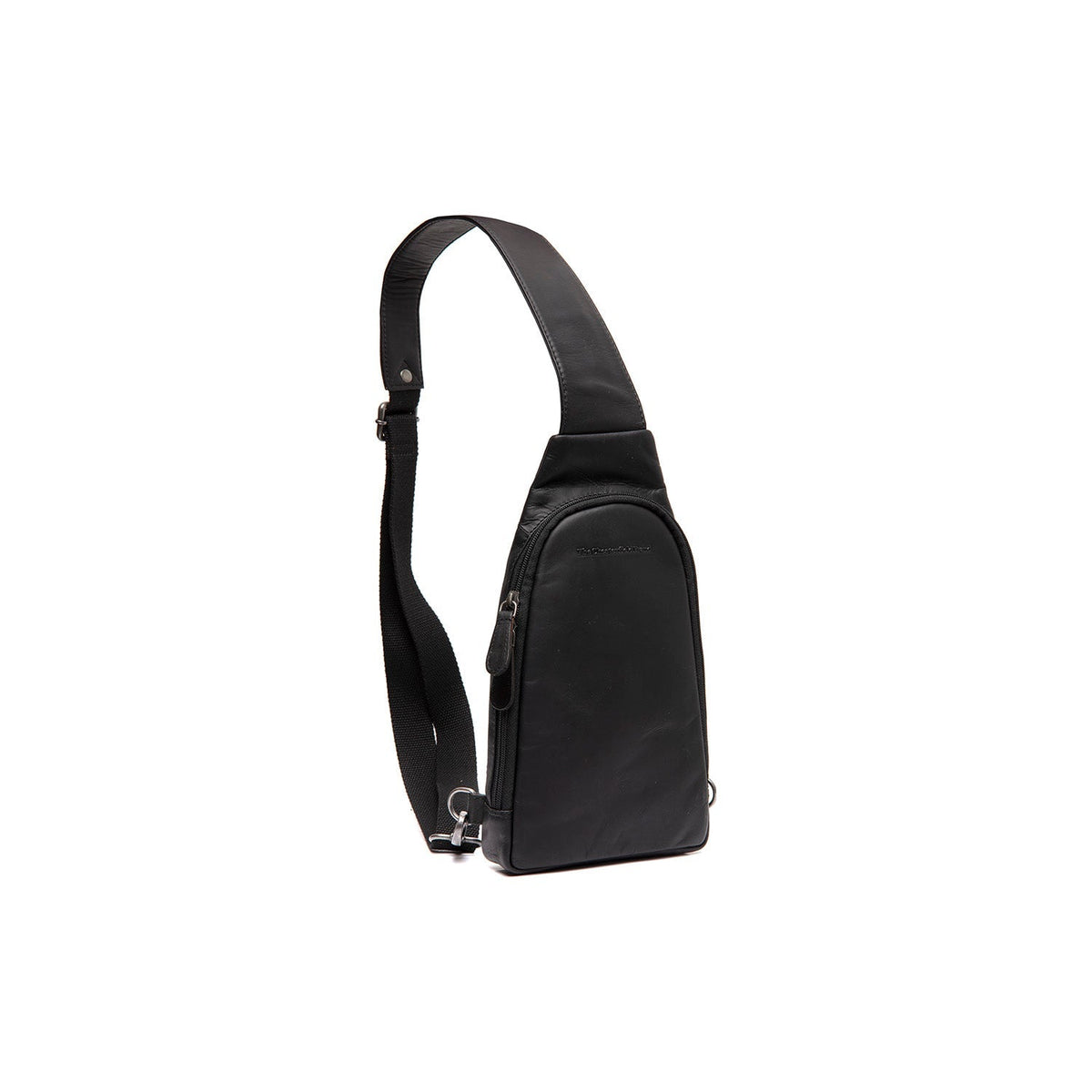 Leather Sling Bag Bowey voor Dames in Classic 100% Full-Grain Leather - Full Exterior Front Profile View | Buy Online