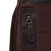 Brown Leather Sling Bag Bowey voor Dames, detail view 4