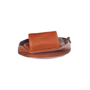 Cognac Leather Sling Bag Bowey voor Dames, detail view 3