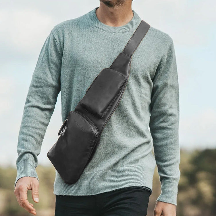 Leather Sling Bag Logan voor Dames