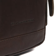 Brown Leather Sling Bag Riga voor Dames, detail view 3
