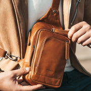 Leather Sling Bag Riga voor Dames – alternate product view 3