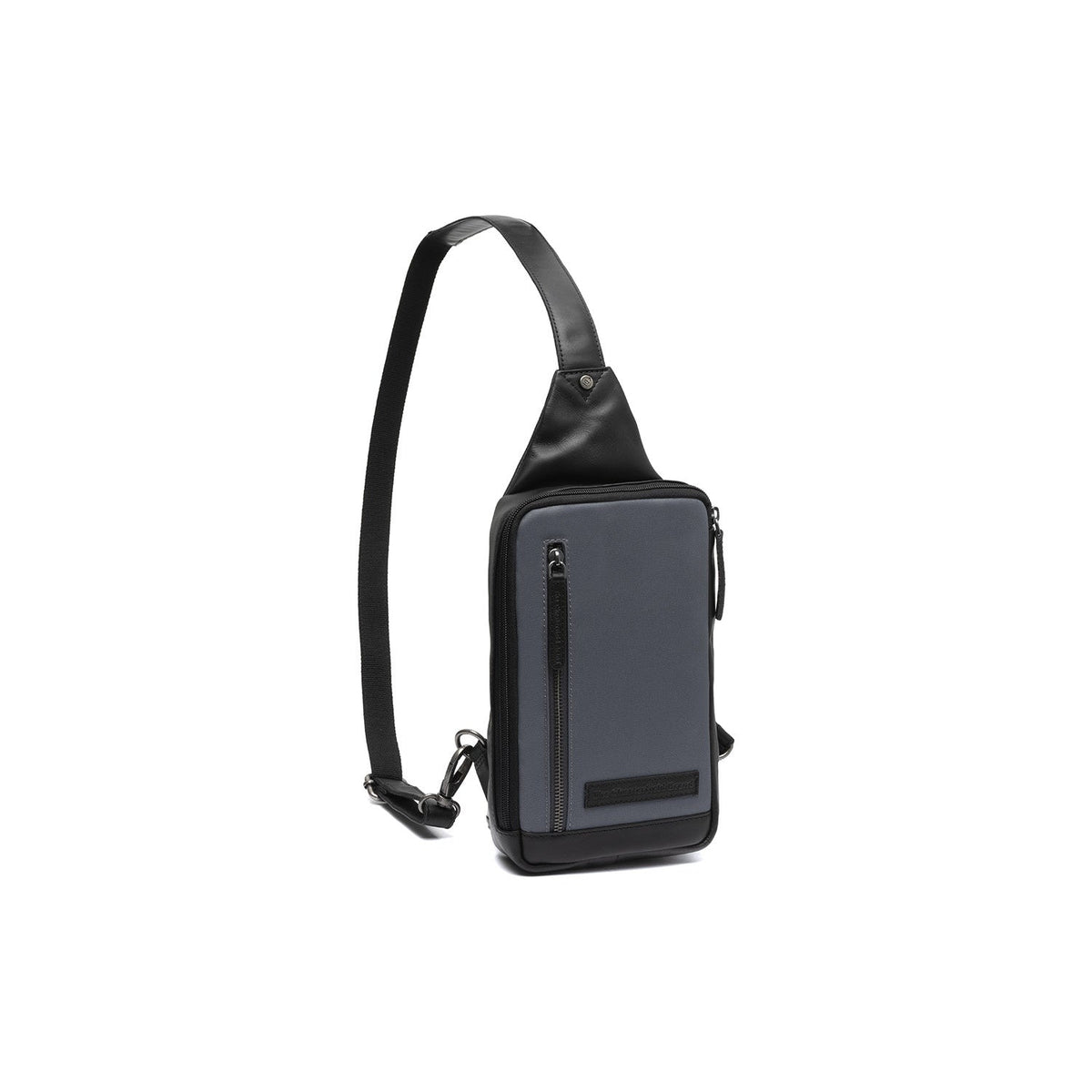 
Leather Sling Bag Salla in klassiek 100% volnerfleer - Full Exterior Vooraanzicht & getailleerd silhouet | Online kopen