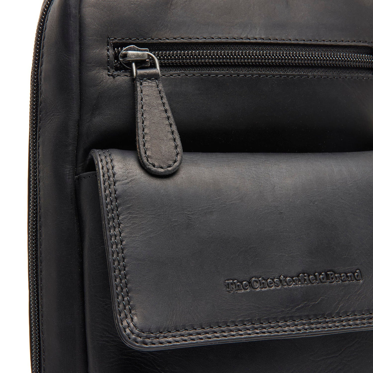Leather Sling Bag Turelle voor Dames - Structured Side Profile Showing Gusset Depth &amp; Expansion Capacity