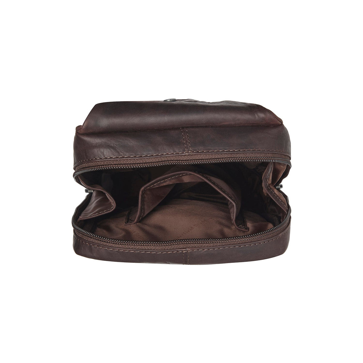 Brown Leather Sling Bag Turelle voor Dames, detail view 5