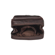 Brown Leather Sling Bag Turelle voor Dames, detail view 5