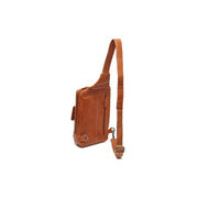 Cognac Leather Sling Bag Turelle voor Dames, detail view 5