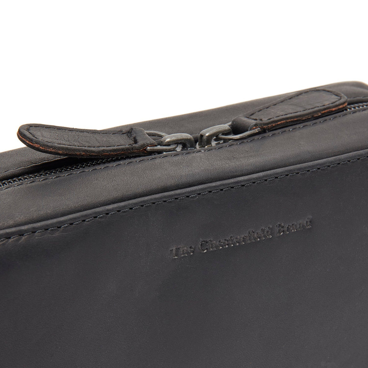 Leather Tech-Organizer Ardan voor Dames - Lateral Side Profile View Showing Sleeve Cut &amp; Athletic Taper Fit