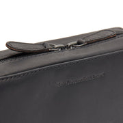 Leather Tech-Organizer Ardan voor Dames - Lateral Side Profile View Showing Sleeve Cut &amp; Athletic Taper Fit