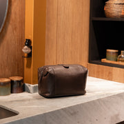 Biassa Full-Grain Leather Toiletry Bag voor Dames – alternate product view 2