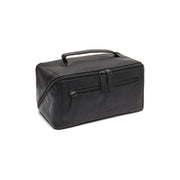 Elmia Full-Grain Leather Toiletry Bag voor Dames in Classic 100% Full-Grain Leather - Front Profile View &amp; Tailored Silhouette | Buy Online