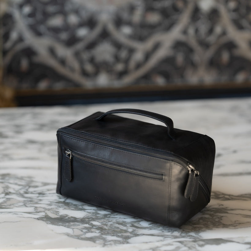 Elmia Full-Grain Leather Toiletry Bag voor Dames