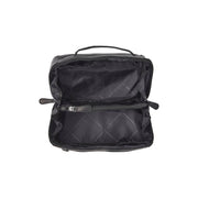 Elmia Full-Grain Leather Toiletry Bag voor Dames - Lateral Side Profile View Showing Sleeve Cut &amp; Athletic Taper Fit