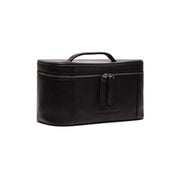 Limone Full-Grain Leather Toiletry Bag voor Dames in Classic 100% Full-Grain Leather - Front Profile View &amp; Tailored Silhouette | Buy Online