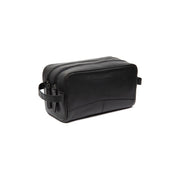 Stacey Full-Grain Leather Toiletry Bag voor Dames in Classic 100% Full-Grain Leather - Front Profile View &amp; Tailored Silhouette | Buy Online