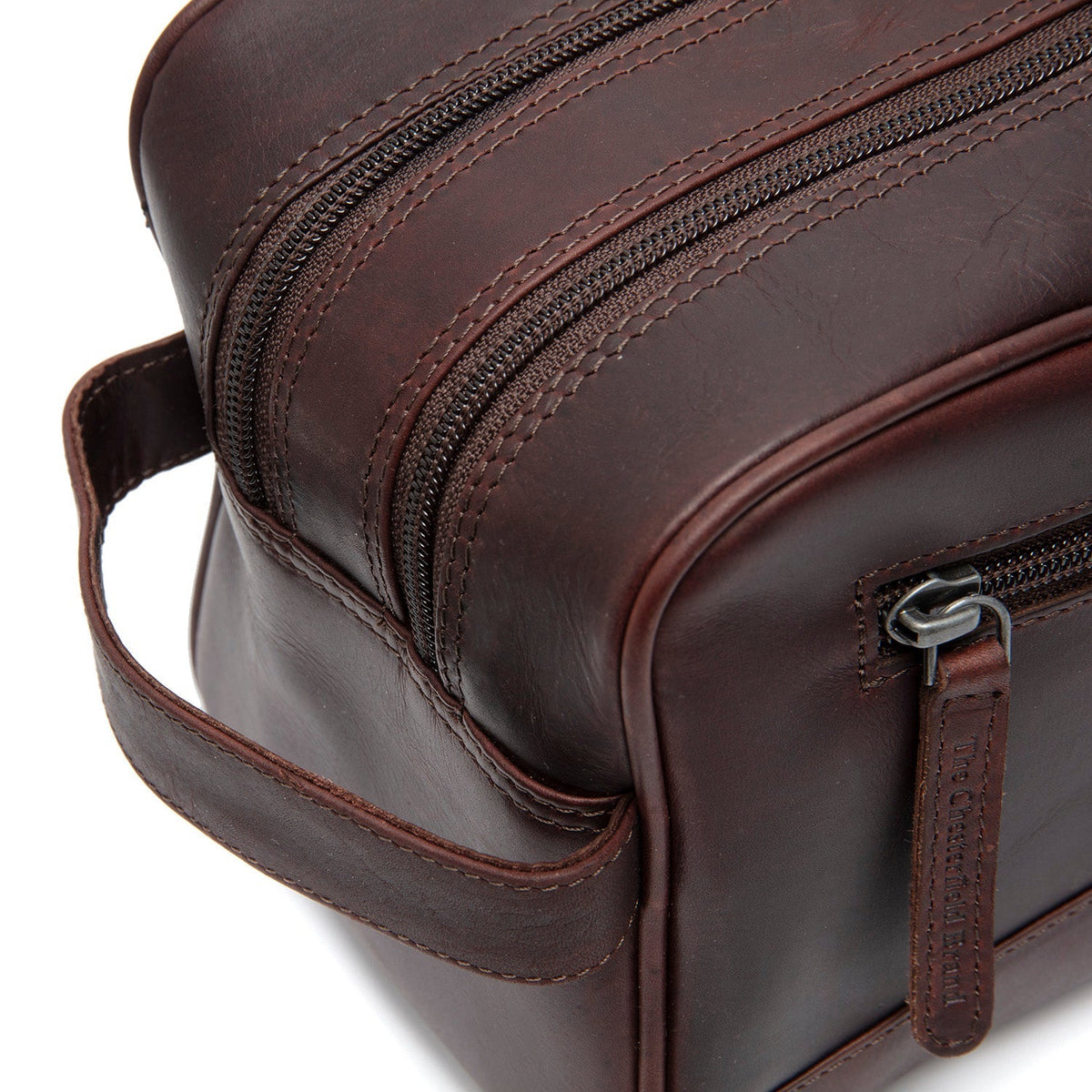Stacey Full-Grain Leather Toiletry Bag voor Dames – alternate product view 3