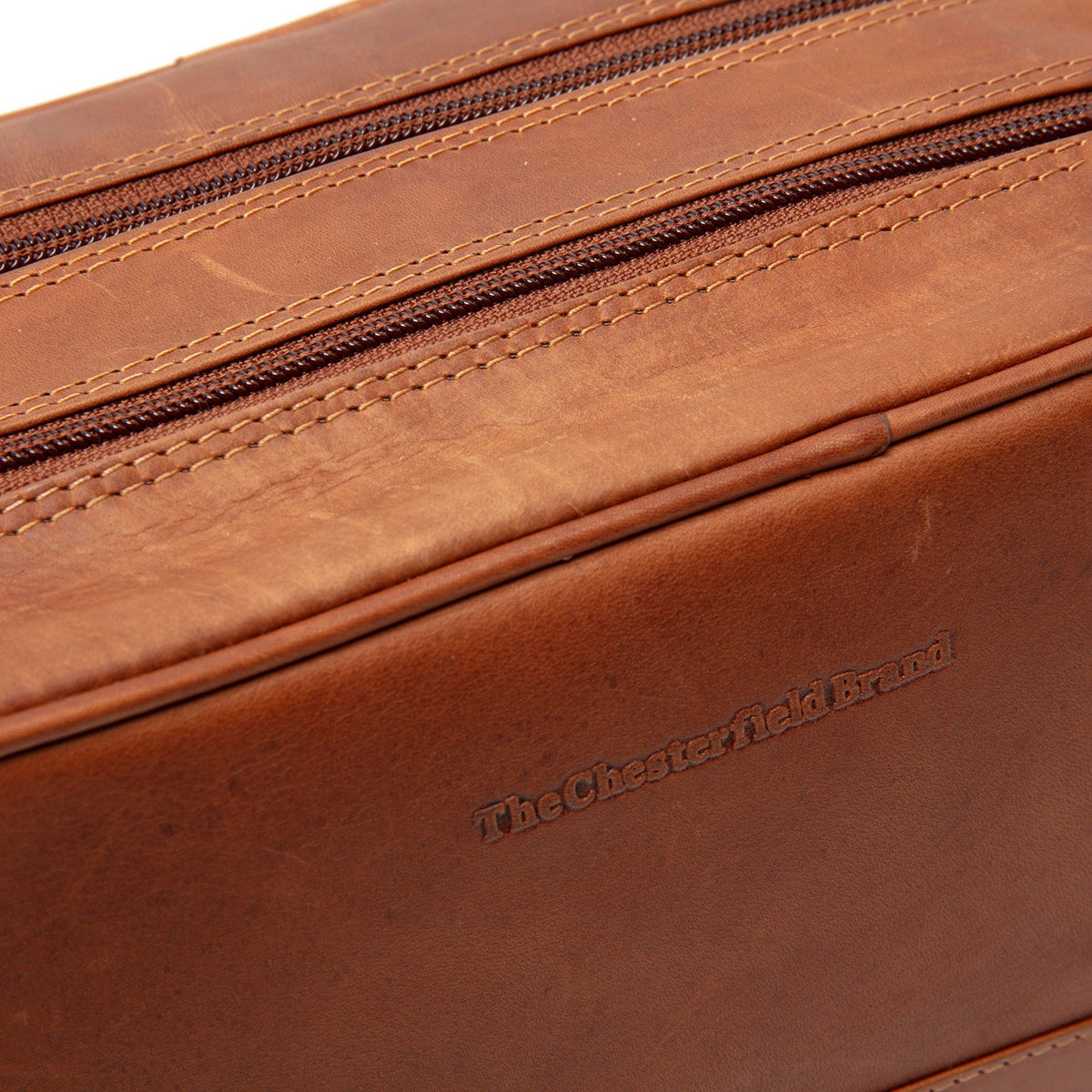 Stacey Full-Grain Leather Toiletry Bag voor Dames – alternate product view 3