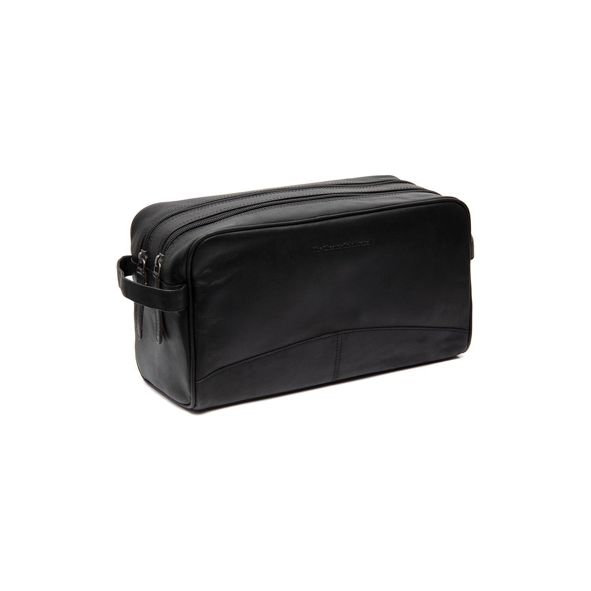 Stefan Full-Grain Leather Toiletry Bag voor Dames in Classic 100% Full-Grain Leather - Front Profile View &amp; Tailored Silhouette | Buy Online