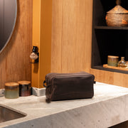 Stefan Full-Grain Leather Toiletry Bag voor Dames – alternate product view 2