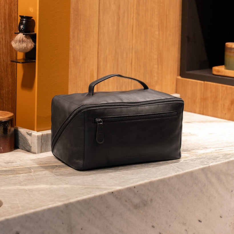 Trevia Full-Grain Leather Toiletry Bag voor Dames