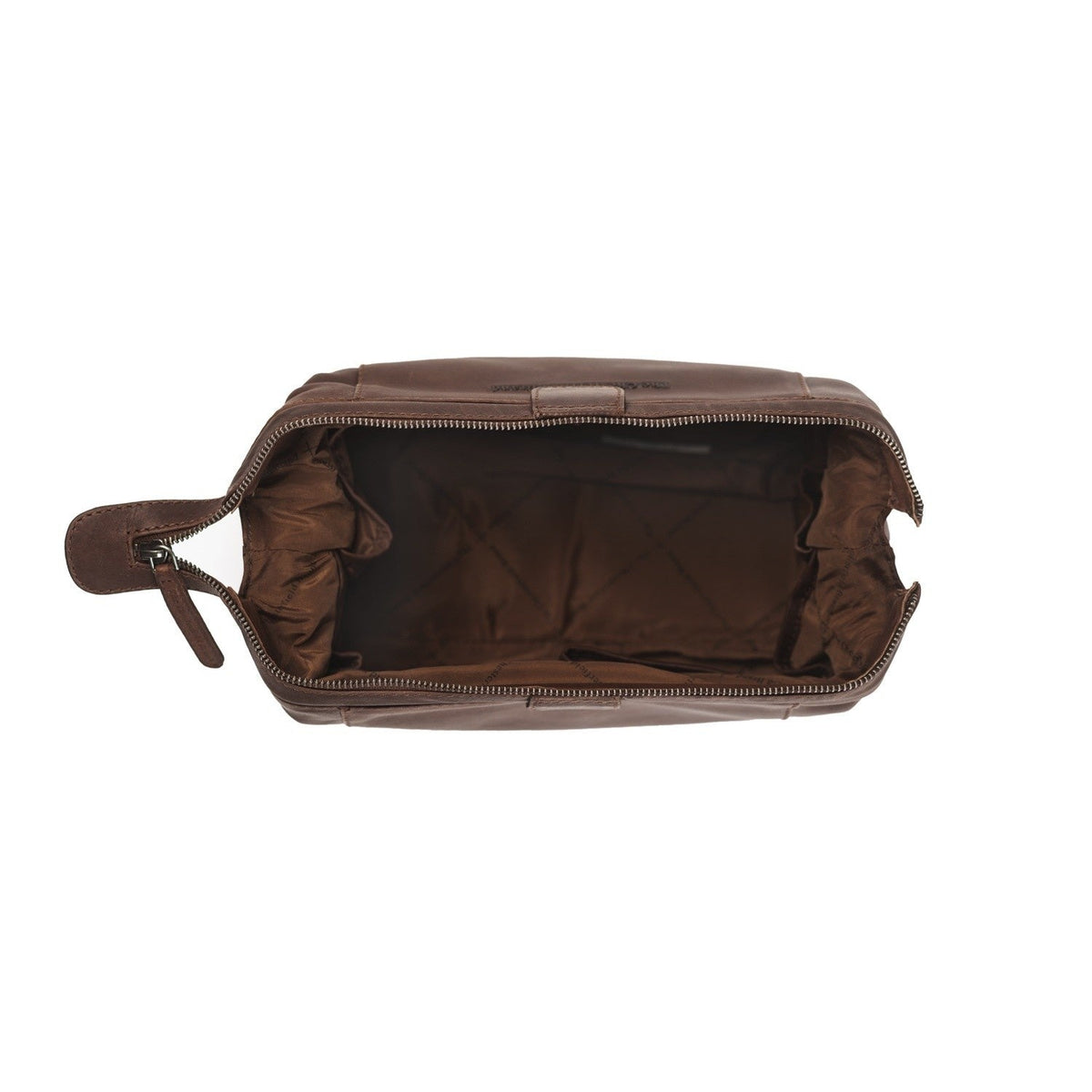 Vince Full-Grain Leather Toiletry Bag voor Dames – alternate product view 3