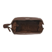 Vince Full-Grain Leather Toiletry Bag voor Dames – alternate product view 3
