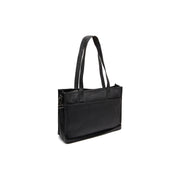 Adana Full-Grain Leather Tote Bag voor Dames in Classic 100% Full-Grain Leather - Full Exterior Front Profile View | Buy Online