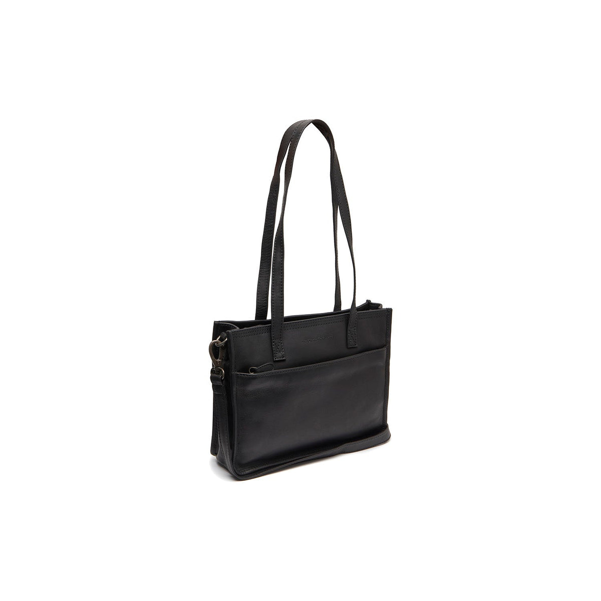Estella Full-Grain Leather Tote Bag voor Dames in Classic 100% Full-Grain Leather - Full Exterior Front Profile View | Buy Online