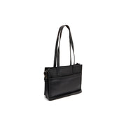 Estella Full-Grain Leather Tote Bag voor Dames in Classic 100% Full-Grain Leather - Full Exterior Front Profile View | Buy Online