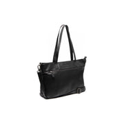 
Osira Leren shopper in klassiek 100% volnerfleer - Full Exterior Vooraanzicht & getailleerd silhouet | Online kopen