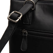 Solid Antique Brass Hardware &amp; Heavy-Duty Dual Zipper Detail on Raynor Full-Grain Leather Tote Bag voor Dames