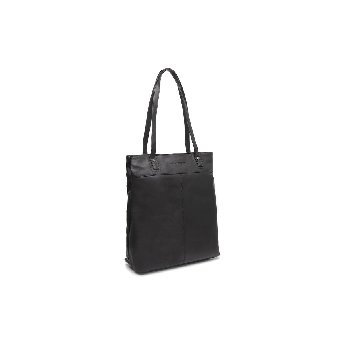 Solvia Full-Grain Leather Tote Bag voor Dames in Classic 100% Full-Grain Leather - Full Exterior Front Profile View | Buy Online