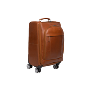 Leather Trolley Key Largo voor Dames - Lateral Side Profile View Showing Sleeve Cut &amp; Athletic Taper Fit