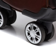 Styled Fit Perspective of Leather Trolley San Marino voor Dames on Model - Natural Daylight Drape