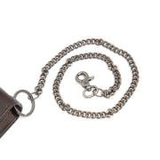 Bora Full-Grain Leather Waiter Wallet voor Dames - Structured Side Profile Showing Gusset Depth &amp; Expansion Capacity
