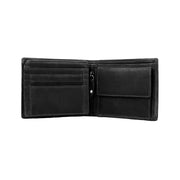 Alvina Full-Grain Leather Wallet voor Heren - Structured Side Profile Showing Gusset Depth &amp; Expansion Capacity