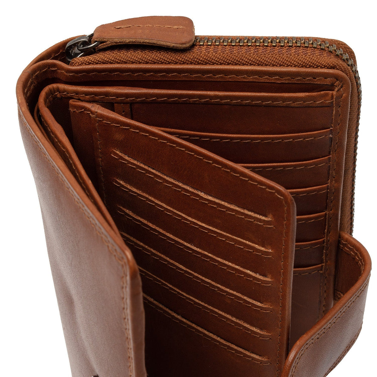 Charlotte Full-Grain Leather Wallet voor Dames – alternate product view 3