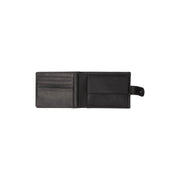 Solid Antique Brass Hardware &amp; Heavy-Duty Dual Zipper Detail on Curtis Full-Grain Leather Wallet voor Heren