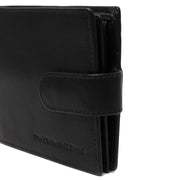Curtis Full-Grain Leather Wallet voor Heren - Structured Side Profile Showing Gusset Depth &amp; Expansion Capacity