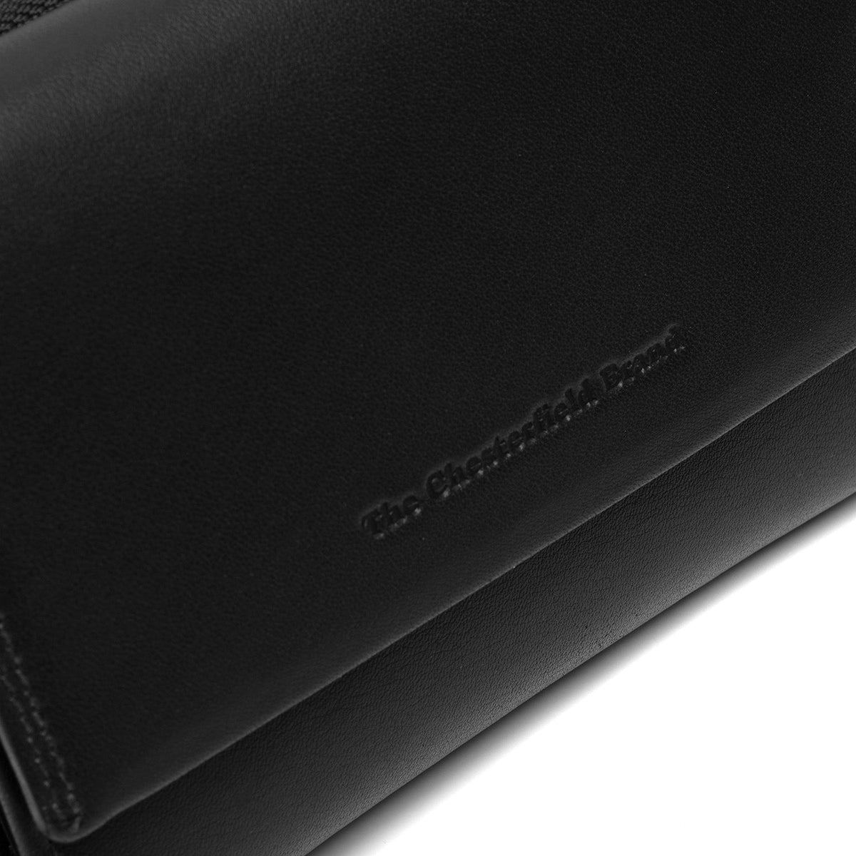 Solid Antique Brass Hardware &amp; Heavy-Duty Dual Zipper Detail on Doniva Full-Grain Leather Wallet voor Dames