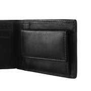 Enzo Full-Grain Leather Wallet voor Heren - Structured Side Profile Showing Gusset Depth &amp; Expansion Capacity