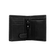 Ethel Full-Grain Leather Wallet voor Dames - Structured Side Profile Showing Gusset Depth &amp; Expansion Capacity