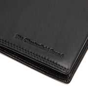 Solid Antique Brass Hardware &amp; Heavy-Duty Dual Zipper Detail on Hanson Full-Grain Leather Wallet voor Heren