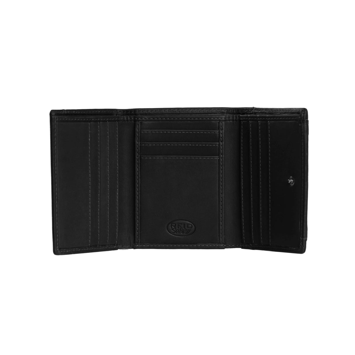 
Classic 100% Full-Grain leather Wallet - Achteraanzicht met versterkte leren banden