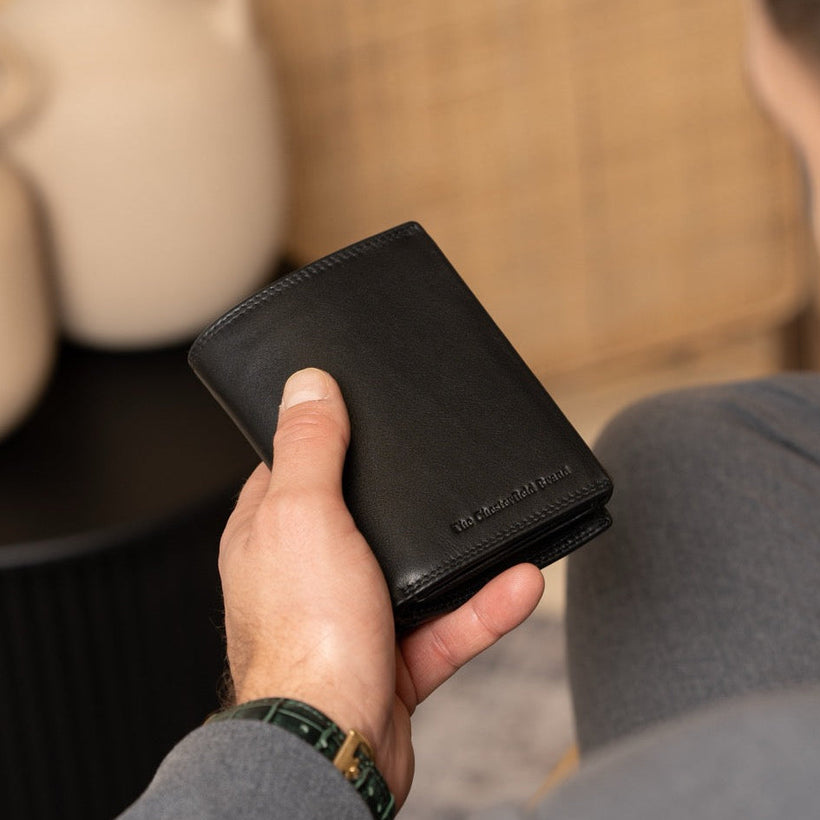 Leroy Full-Grain Leather Wallet voor Heren