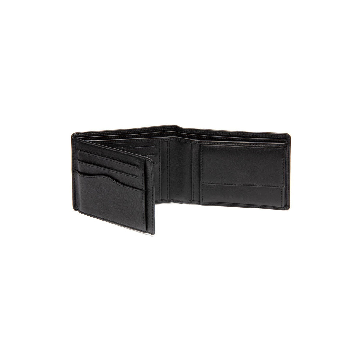 
Classic 100% Full-Grain leather Wallet - Achteraanzicht met versterkte leren banden