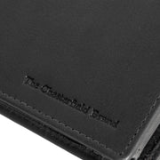 Solid Antique Brass Hardware &amp; Heavy-Duty Dual Zipper Detail on Marion Full-Grain Leather Wallet voor Heren